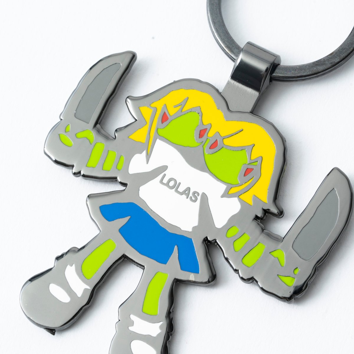 Double Headed Zombie Schoolgirl Keychain | lolas hardware